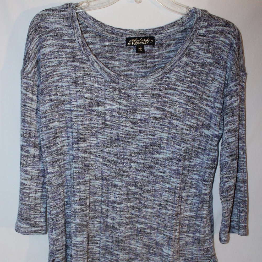 Absolutely Famous Tunic Top Multi Colored Sz S